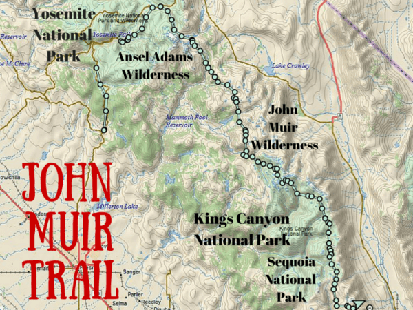 John Muir Trail Map