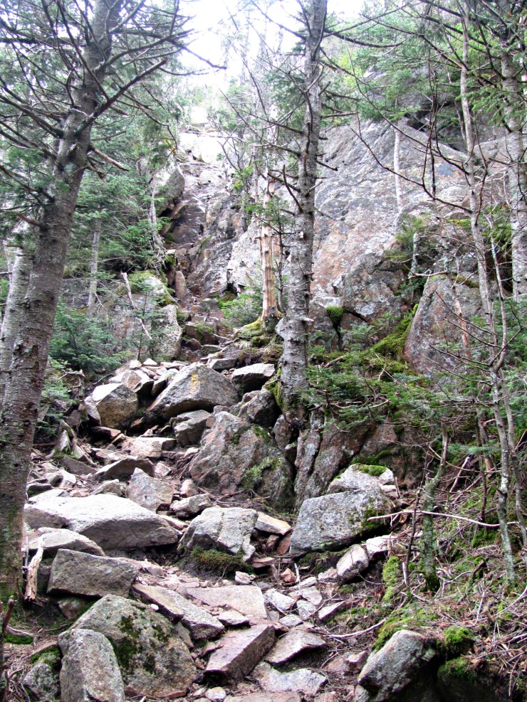 Approaching the chimney