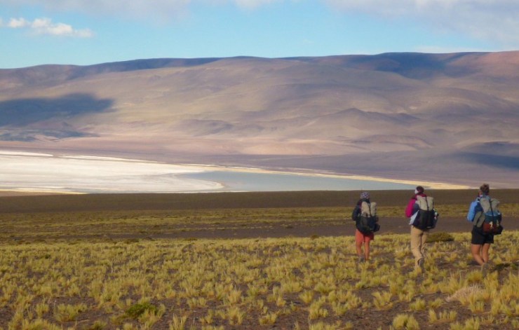 female lightweight backpacking